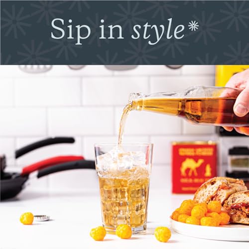 Vikko Large Drinking Glasses, 14 Ounce Glass Cups, Durable Glasses Drinking Set of 12, Stackable Water Glasses, Highball Glasses, Heavy Base Tumblers & Water Glasses, Dishwasher Safe Cups for Kitchen - style: 14 Ounce- Set of 12