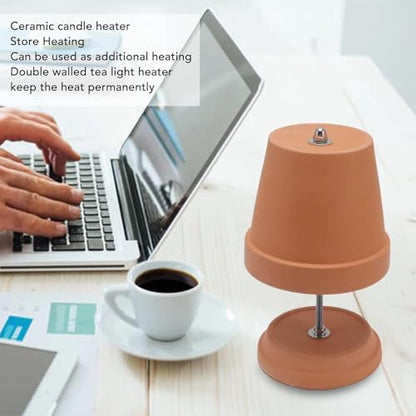 Tea Light Oven Ceramic Heat Tea Light Stove Candle Heater for 4 6 Tealight Candles Teapot Warmer for Tealight Candles Suitable