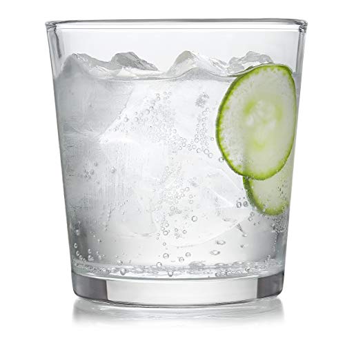 Libbey Preston Tumbler & Rocks Drinking Glasses Set of 16, All-Purpose Cups | 16 oz and 13 oz Capacities for Water, Juice, Cocktails, and More with Wide Mouths and Dishwasher-Safe Cleanup - color: 07 - Preston