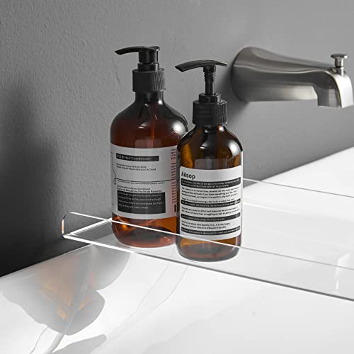 Bathtub Tray Over Bathtub Racks Bath Caddy for The Elegant Tub Bathroom Caddy fits All bathtubs - color: Transparent