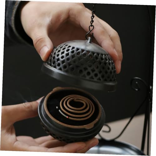 Uonlytech Backflow Incense Burner Waterfall Aromatherapy Holder for Home Decoration Premium Iron Metal Material Stress Relief and Air Purification Easy to Use and Design