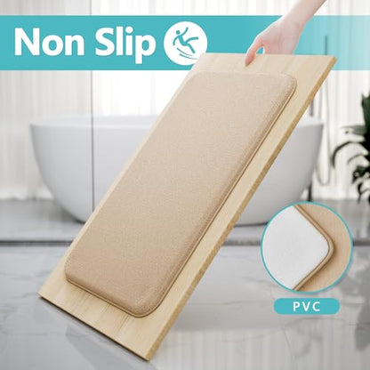 Beige Bath Mat Sets Extra Soft Memory Foam Bathroom Rugs 3 Piece Non Slip Absorbent & Dry Living Mat Sets Washable Bath Carpets with Toilet Rug,Bath Rugs for Bathroom,Tub,Shower,Kitchen,Bedroom - color: Beige