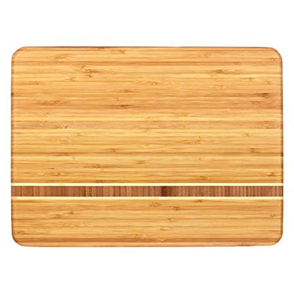 Totally Bamboo Martinique Bamboo Serving and Cutting Board, 15" x 11" - size: 15"L x 11"W