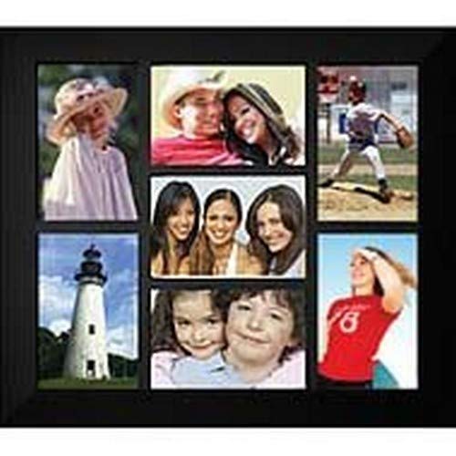 Malden International Designs Berkeley Black 7 Opening Collage Photo Wall Frame - color: Black, size: 7-Opening
