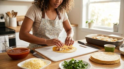 FARBERWARE Large Cutting Board, Dishwasher- Safe Plastic Chopping Board for Kitchen with Easy Grip Handle, 11in by 14in, White - size: 11"L x 14"W