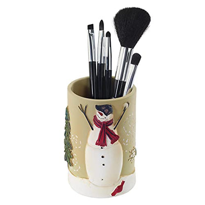 Avanti Linens - Tumbler, Resin Countertop Accessories, Christmas Decorations (Snowmen Gathering Collection) - size: 10 Ounces
