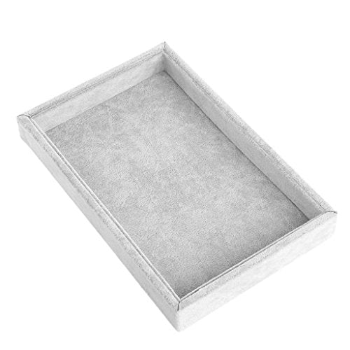 Jewelry Trays Stackable Showcase Display Drawer Organizer Storage- Multi-Purpose Multiple Combinations Large Capacity Gray, 22.5x14.5x3cm/8.86''x5.71''x1.18'' - color: Gray