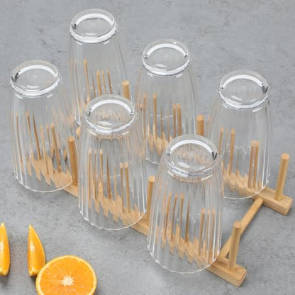 Acrylic Clear Highball Plastic Cups | Plastic Reusable Tumblers 20oz (Set of 6) | Stackable | BPA-free Tumblers | Shatterproof | Top-rack Dishwasher Safe - color: Transparent, size: 20 Ounces