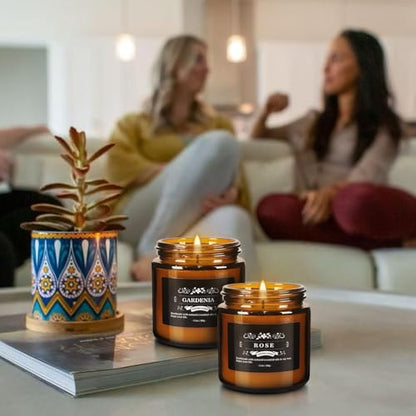 YOROXRG 12 Pcs Scented Candles with Added Natural Essential Oils, 3.05oz, Suitable for Various Festivals, Parties, Yoga, and Home Scene - color: 12 Brown