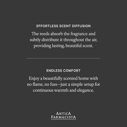 Antica Farmacista Home Ambiance Diffuser - Long-Lasting Reed Scent Diffuser - Luxury Room Freshener Gift - Damascena Rose, Orris & Oud, 8.45 fl oz