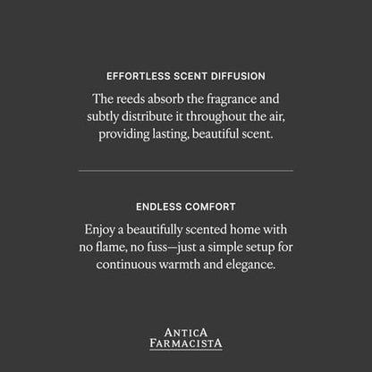 Antica Farmacista Home Ambiance Diffuser - Long-Lasting Reed Scent Diffuser - Luxury Room Freshener Gift - Damascena Rose, Orris & Oud, 8.45 fl oz