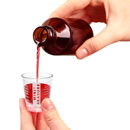 Kolder Mini Measure Heavy Glass, 20-Incremental Measurements Multi-Purpose Liquid and Dry Measuring Shot Glass, White - color: White, size: Single