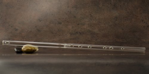 Hall Crystal Flute 22299 - Offset Glass Flute in D - Clear Glass - color: Clear