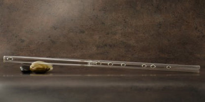 Hall Crystal Flute 22299 - Offset Glass Flute in D - Clear Glass - color: Clear