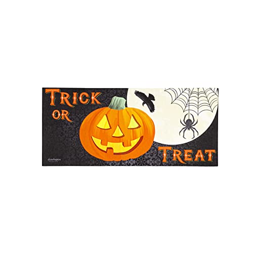 Evergreen Flag Seasonal Sassafras Interchangeable Mat and Tray Trick or Treat Jack-o-Lantern