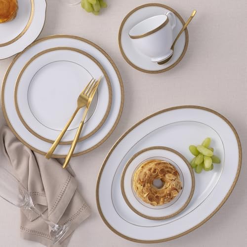 Noritake Charlotta Gold Oval Platter, 14"