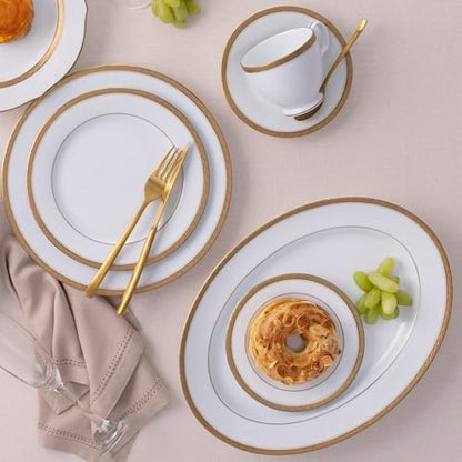 Noritake Charlotta Gold Oval Platter, 14"