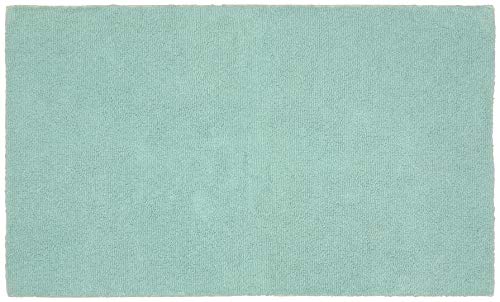 Garland Rug Queen Cotton Sea Foam 30" x 50" Ultra Soft, Plush, Highly Absorbent, Machine Washable Shower & Bathroom Floor Towel, Non-Slip, Quick-Dry, - color: Sea Foam, size: 2'6" x 4'2" (Rectangular)