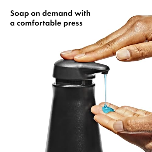 OXO Good Grips Stainless Steel Soap Dispenser - Black - color: Black, style: Soap Dispenser