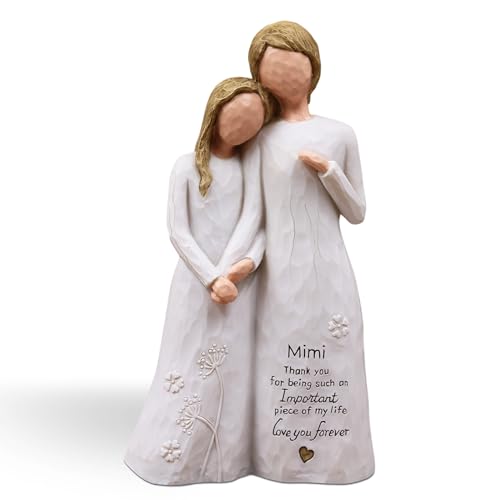 Mimi Gifts for Grandma, Mimi Birthday Gifts,Mimi Figurine | Gifts for Mimi, Mimi Gifts, Grandma Gift for Birthday Christmas Mothers Day,Hand-Painted Resin Statue - style: Mimi gifts