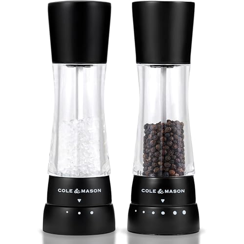 Cole & Mason Seasoning Mill Derwent 190mm Clr SS PM Matt Black - color: Matte Black