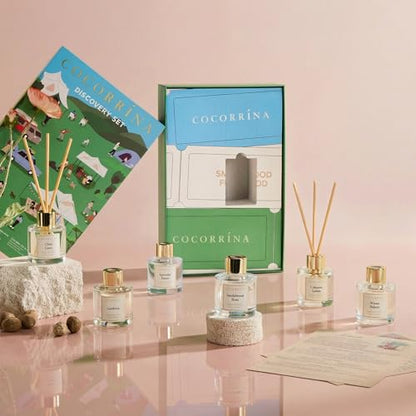 Reed Diffuser Set of 6, 10.2oz Scented Oil Diffuser with Sticks, Aromatherapy Essential Oil Diffusers, Home Fragrance for Bathroom & Office Decor, Long Lasting Fragrance Gift Set for Women