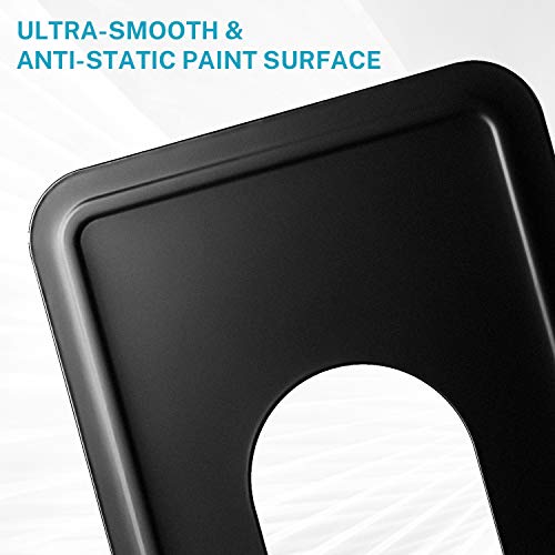 MaxGear 8.5 in Extra Large Heavy Duty Metal Book Ends, Bookends for Shelves | Universal Premium Non-skid Bookend, Black Book Stopper for Books/Movies/CDs/Games, 8.5 x 5.9 x 7.8 in, 2 Pairs/ XL - size: XL - 2 Pairs