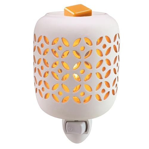 Wall Plug-in Electric Wax Melt Warmer Decorative Ceramic Fragrance Warmer for Scented Candle, Wax Melts, Tarts and Fragrance Oils, Night Light Decor., Lantern Design - color: Lantern a