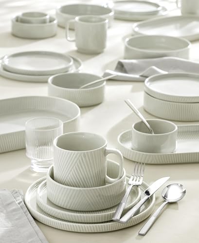 Lenox 897799 Modulus 12-Piece Dinnerware Set, Vapor - color: Vapor, style: 12-Piece Dinnerware Set