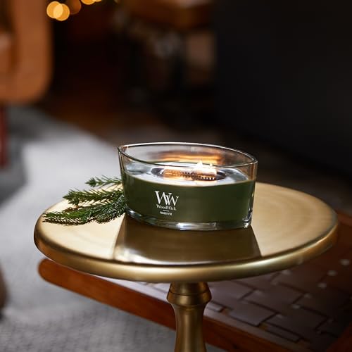WoodWick Fraser Fir Holiday Candle Gifts for Women and Men, 16 oz Ellipse Candle with Crackling Wick - color: Fraser Fir, size: 16oz