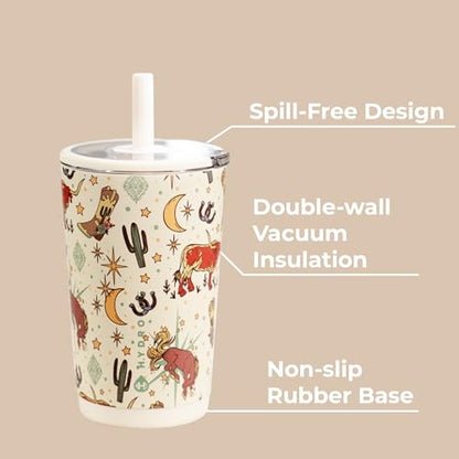 HydroJug Everyday Tumbler 14 oz, Ceramic-Lined Straw Cup, Rodeo - color: Rodeo, size: 14 Ounces