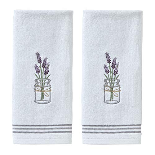 SKL Home by Saturday Knight Ltd. Lavender Hand Towel (2-Pack), White , 16x25 - color: Lavender