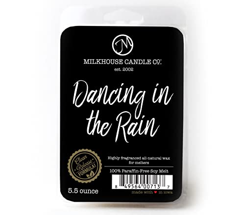 Milkhouse Dancing in the Rain Soy Wax Melts for Wax Warmer, 5.5 oz | Clean-Burning, Premium Fragrance Oil, Made in the USA - color: Dancing in the Rain