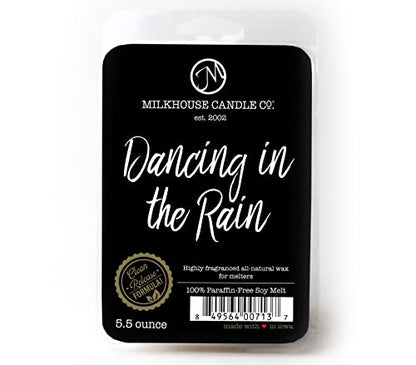 Milkhouse Dancing in the Rain Soy Wax Melts for Wax Warmer, 5.5 oz | Clean-Burning, Premium Fragrance Oil, Made in the USA - color: Dancing in the Rain