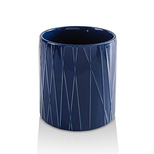 KOOV Kitchen Utensil Holder, Large Ceramic Utensil Crock, Deep and Stable, Containers for Household or Kitchen Use (Aegean) - color: Aegean