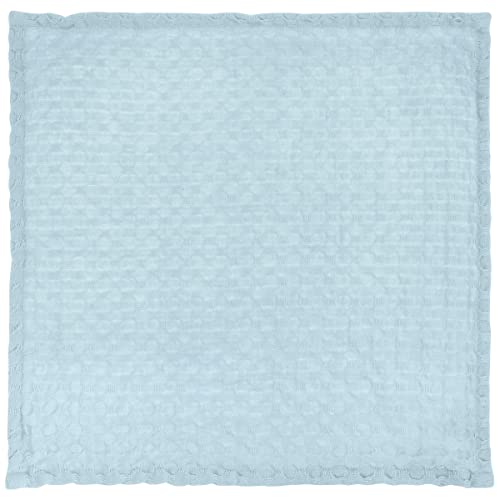 Karma Waffle Weave Dishcloth Set/Holder Simple - color: Blue Simple