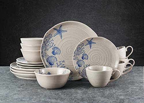 Pfaltzgraff Southport 16 Piece Dinnerware Set, Service For 4, Cream