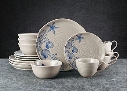 Pfaltzgraff Southport 16 Piece Dinnerware Set, Service For 4, Cream