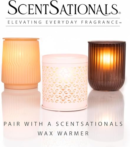 Scentsationals Warm Apple Pie Scented Wax Melts 10oz (24 Cubes) | Apple, Cinnamon, & Flaky Pastry Long Lasting Fragrance Melts for Scented Wax Warmers - style: Warm Apple Pie