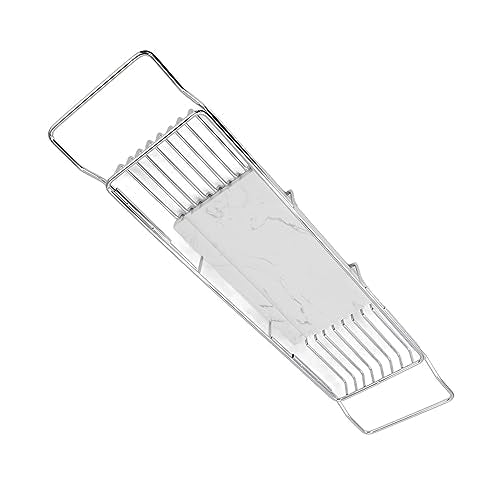 Metal Marble Bathtub Rack, Bathtub Caddy Tray Stainless Steel Shower Caddy Tray with Extending Sides, Bathroom Trays (Silver White) - size: Silver White