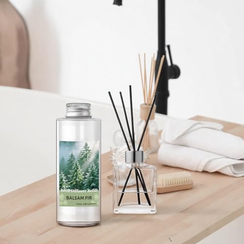STRN Reed Diffuser Oil Refill, Balsam Fir Scent Diffuser Refill 200ML | Long-Lasting Summer Fragrance for Home, Living Room, Bedroom, Office