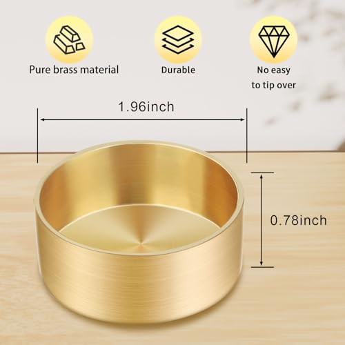 1.96" Ring Holder, Jewelry Dish, Small Jewelry Box, Ring Dish Engagement Gift, Mini Gold Brass Bowl