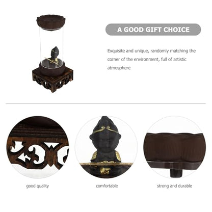 Backflow Incense Burner Creative Aroma Stove with Base Large Sandalwood Incense Holder for Home Fragrance and Zen Aromatherapy Decoration