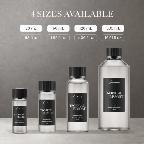 Scentiment Tropical Resort Diffuser Oil - Fragrance Oil Refill - 0.68 fl oz | Premium Hotel Scent with Notes of Bergamot, Magnolia & Oud, hotel-inspired aromatherapy home fragrance oil, for air diffusers - size: 0.68 Fl Oz (Pack of 1)