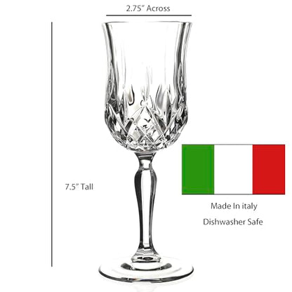 Lorren Home Trends Opera Red Wine Glass, Set of 6 - color: Red Wine