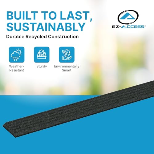 EZ-ACCESS Transitions Angled Entry MAT, Black, .5-in - color: Black, size: 0.5 Inches