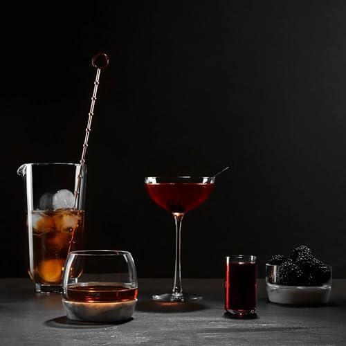 NUDE Hepburn Coupe Glasses Set of 2 – 6.5 oz Premium Lead-Free Crystal Coupe Glasses – Elegant Brad Ascalon Design for Martini, Cocktail & Nick and Nora Style Drinks - color: Hepburn