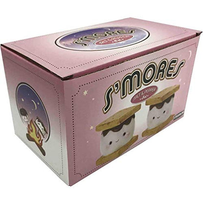 Streamline Imagined Marshmallow Smores Salt and Pepper Shaker Set Ceramic - style: Marshmallow S'mores