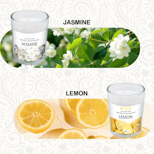 Scented Candles Gifts Set for Women, Aromatherapy Soy Wax Candles for Home, 6 Pack Jar Candle for Men Birthday, Valentine, Anniversary, Christmas Gifts