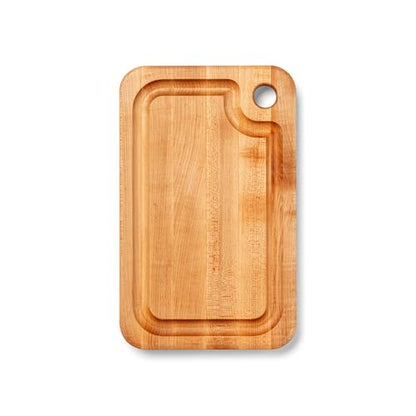 John Boos Prestige Series Rectangular Wooden Maple Cutting Board 16”x10” – 1.25” Thick, 6-lb Reversible Butcher Block with Juice Groove, Edge-Grain & Finger Grip Hole – Made in the USA | 1.25” Thick, 6-lb Butcher Block with Juice Groove, Edge-Grain & Fing